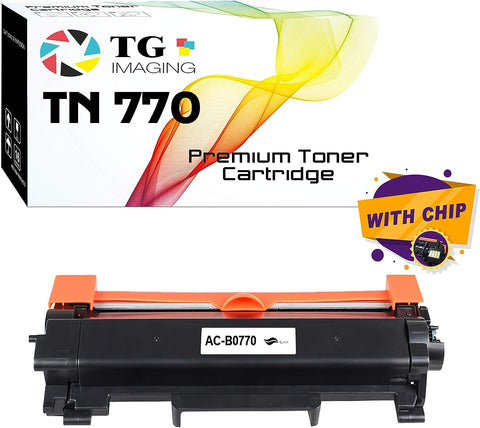 TG Imaging (770, 1-Pack) Compatible TN-770 Toner Cartridge (Supper High Yield) Replacement for Brother TN770 TN 770 HL-L2370DW MFC-L2750DW Printers (1xBlack)