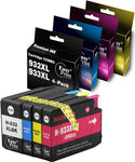 EASYPRINT (BCMY) Compatible 932 933 Ink Cartridges 932xl 933xl Used for HP Officejet 6100/ 6600/ 6700/ 7110/ 7610/ 7612/ 7510/ 7512 Printer, (1x Set)