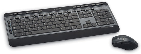 Verbatim Wireless Multimedia Keyboard and 6-Button Mouse Combo - Black