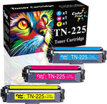 3-Pack ColorPrint Compatible TN225 Cyan Magenta Yellow Toner Cartridge Replacement for Brother TN-225 TN221 Work with HL-3140CW HL-3170CDW HL-3180CDW MFC-9130CW MFC-9330CDW MFC-9340CDW Printer