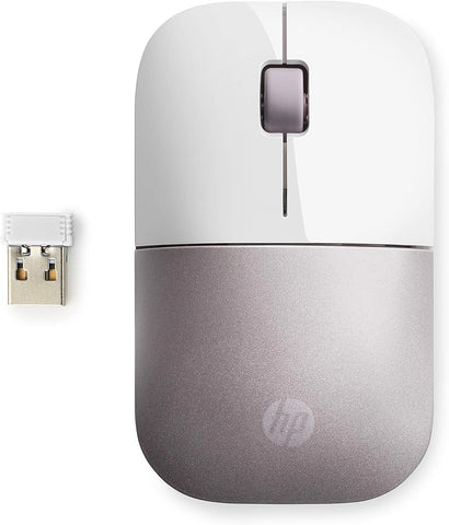 HP Z3700 G2 Wireless Mouse - Pink, Sleek Portable Design fits Comfortably Anywhere, 2.4GHz Wireless Receiver, Blue Optical Sensor, for Wins PC, Laptop, Notebook, Mac, Chromebook (681R9AA#ABL)