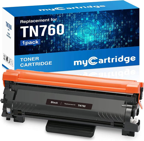 MYCARTRIDGE Compatible Toner Cartridge Replacement for Brother TN-760 TN760 TN-730 TN730 to use with HL-L2350DW HL-L2370DW HL-L2390DW MFC-L2710DW MFC-L2750DW HL-L2395DW DCP-L2550DW (1-Black)