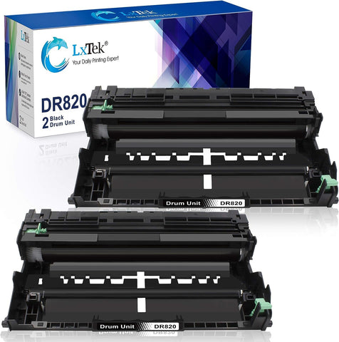 LxTek Compatible Drum Unit Replacement for Brother DR820 DR-820 HL-L6200DW HL-L6200DWT Printer Tray (2 Black, Super-High Yield 60,000 Pages)