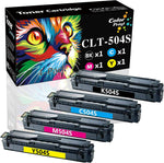 4-Pack ColorPrint Compatible 504S Toner Cartridge Replacement for Samsung CLT504S CLT-504S Work with Xpress SL-C1810W SL-C1860FW CLP-415N 415NW CLX-4195N CLX-4195FN CLX-4195FW Printer (BK, C, M, Y)