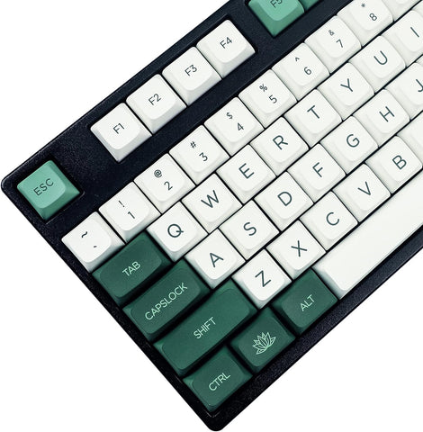 Botanical 147 Dye Sub ZDA PBT Keycap Similar to XDA Keycaps for MX Split Keyboard 104 TKL 60 Melody 96 KBD75 GMMK GK61 GK64 KBD67 (Botanical English Kit 3.0)