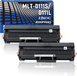 Compatible Toner Cartridge with CHIP for Samsung MLT-D111S MLT-D111L Yield Up 2K to Use with Samsung Xpress SL-M2020W M2020W SL-M2070FW M2070FW SL-M2070W M2070W Laser Printer (Black 2Packs)