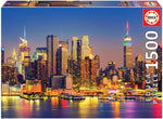 Educa 18466 1,500 Pieces, Manhattan by Night, Puzzle, Multicoloured, One Size