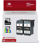 Toner Kingdom PG-275 CL-276 Ink Cartridges for Canon Ink 275 and 276 High Capacity 275XL 276XL Ink Cartridges for PIXMA TS3520 TS3522 TS3500 TR4720 TR4722 TR4700 Printers (1 Black, 1 Color)