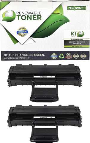 Renewable Toner Compatible Toner Cartridge Replacement for Xerox 3200 113R00730 Phaser 3200MFP 3200MFP/B 3200MFP/N (Pack of 2)