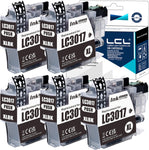 LCL Compatible Ink Cartridge Replacement for Brother LC3017 LC-3017 XL LC3017BK MFC-J5330DW MFC-J6530DW MFC-J6930DW MFC-J6730DW Printers MFC-J5335DW MFC-J5730DW (Black 5-Pack)