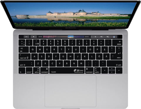 KBCovers - Keyboard Cover for Swedish Language fits Apple MacBook Pro 13 & 15 inch w/Touch Bar (Late 2016+)