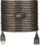 LDKCOK USB 2.0 Type A Male to A Female Active Repeater Extension Cable 50ft, High Speed 480 Mbps