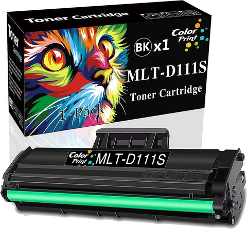 ColorPrint Compatible MLTD111S Toner Cartridge Replacement for Samsung MLT-D111S 111S D111S Work with Xpress SL M2020 M2020W M2070W M2070F M2071 M2074FW M2078 M2078F M2078FW Printer (1-Pack, Black)