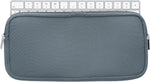 kwmobile Neoprene Case Compatible with Apple Magic Keyboard - Case for Keyboard Soft Travel Sleeve - Blue Grey