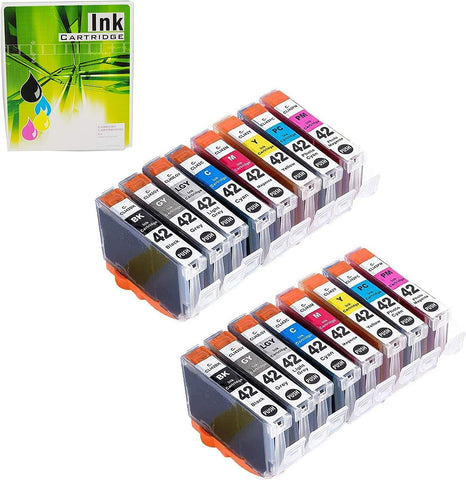 NEXTPAGE CLI 42 Ink cartridges Compatible Ink Cartridges Replacement for Canon CLI-42 CLI42 Use with Pro-100 Pro 100 Printer Professional Inkjet PIXMA PRO-100 Ink 8 Colors 2 Set 16 PCS