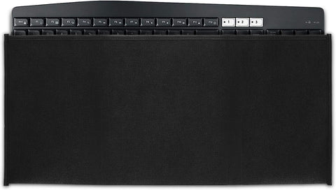 kwmobile Dust Cover Compatible with Universal Keyboard (L) - Computer Keyboard Protector Fabric Case - Black