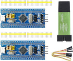 Aideepen ST-Link V2 Programming Unit Emulator Downloader(Random Color)+2PCS 40pin STM32F103C6T6 ARM STM32 SWD Minimum System Board