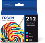 EPSON T212 Claria -Ink Standard Capacity Color Combo Pack (T212520-S) for Select Epson Expression and Workforce Printers