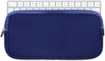 kwmobile Neoprene Case Compatible with Apple Magic Keyboard - Case for Keyboard Soft Travel Sleeve - Dark Blue