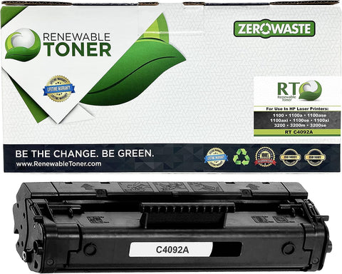 Renewable Toner Compatible Toner Replacement for HP C4092A 92A Laser Printers 1100 1100a 1100ase 1100axi 1100se 1100xi 3200 3200m 3200se