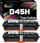 (Set of 2) 4Benefit Compatible for CANON045H 045H Toner Cartridge CRG045H 2xBlack 2-Pack for Color imageCLASS MF634Cdw LBP612Cdw MF632Cdw MF634Cdw LBP612Cdw MF632Cdw Laser Printer