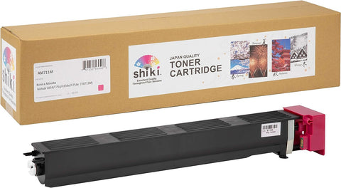 SHIKI Compatible Toner Cartridge for Konica Minolta bizhub C654/C754/C654e/C754e Magenta (TN711M/A3VU330) 31,500 Pages (Magenta)