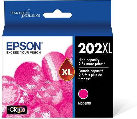 EPSON T202 Claria -Ink High Capacity Magenta -Cartridge (T202XL320-S) for select Epson Expression and WorkForce Printers