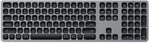 Satechi Aluminum Bluetooth Keyboard with Numeric Keypad - Compatible with 2022 MacBook Pro/Air M2, 2021 MacBook Pro M1 Pro & Max, 2021 iMac, 2021 iPAd Pro M1, 2020 Mac Mini and More (Space Gray)