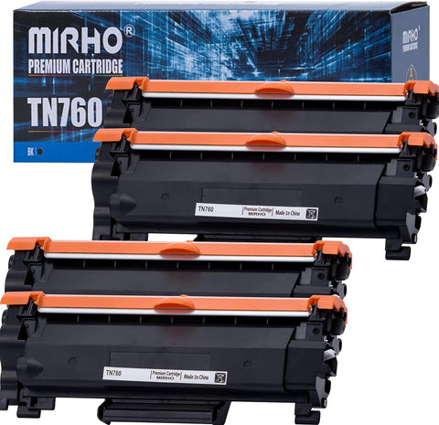 MIRHO Compatible Toner Cartridge Replacement for Brother TN-760 TN730 for HL-L2350DW HL-L2390DW HL-L2395DW HL-L2370DW DCP-L2550DW MFC-L2710DW MFC-L2750DW Printer,3000 Page Yield