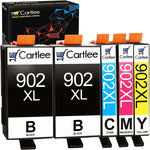 Cartlee Compatible Ink Cartridges Replacement for HP 902XL 902 XL for Officejet 6978 6962 6970 6968 6950 6951 6954 6956 6958 6960 6961 6963 6964 6975 6966 6974 6979 Pro Printers Ink Combo 5 Pack