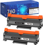 TN760 TN-760 TN730 TN-730 Toner for Brother Printer Compatible Replacement for Brother TN760 TN730 TN 760 730 TN-730 TN-730/TN-760 for HL-L2395DW MFC-L2710DW MFC-L2750DW Printer Cartridge 2 Pack