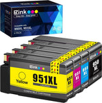 E-Z Ink (TM) Compatible Ink Cartridge Replacement for HP 950XL 951XL 950 XL 951 XL to use with OfficeJet Pro 8100 8610 8600 8615 8620 8625 276dw 251dw(1 Black, 1 Cyan, 1 Magenta, 1 Yellow, 4 Pack