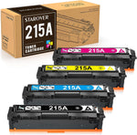 STAROVER Compatible Toner Cartridge (No Chip) Replacement for HP 215A for HP Color Laserjet Pro MFP M182nw M183fw M182 M183 M155 W2310A W2311A W2312A W2313A Printer (1B,1C,1M,1Y)