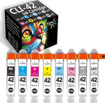 ColorPrint Compatible CLI42 Ink Cartridge Replacement for Canon CLI-42 CLI 42 for PIXMA Pro-100 Pro100 Pro-100s Pro100S Pro 100S 100 Laser Printer (8-Pack, BK/C/M/Y/PC/PM/GY/LGY)