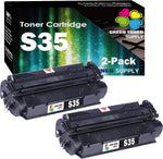 Green Toner Supply (2-Pack) Compatible with Toner Cartridge S35 Toner (2xBlack) Work in imageClass D300 D320 D340 D360 D383 FAXPHONE L170 L400 Class 310 510 PC310 PC-D320 D340 Printer