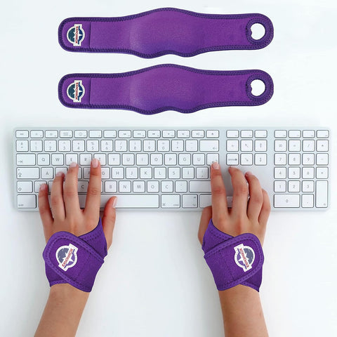 EXPOPROX.Wearable Gel Wrist Rest Pads.Mouse and Keyboard Wrist Support Adjustable Wrist Brace.