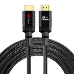 4K HDMI 2.0 Cable 10 ft. [3 Pack] by RitzGear. 18 Gbps Ultra High Speed Braided Nylon Cord & Gold Connectors - 4K@60Hz/UHD/3D/2160p/1080p/ARC & Ethernet. Compatible with UHD TV/Monitor/PC/PS5/Xbox