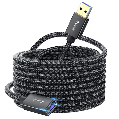 Ruaeoda USB 3.0 Extension Cable 20 Ft, USB 3.0 Type A Male to Female Long USB Extension Cable SuperSpeed 22 AWG Braid USB to USB Cable