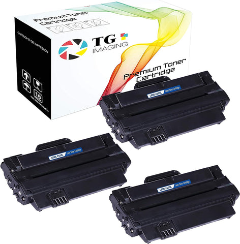 (3 Pack) TG Imaging Compatible MLT-D105L Toner Cartridge (MLTD105L, 3-Pack) for use in SCX-4623 ML-2525 ML-2545 Toner Printer (3xBlack)