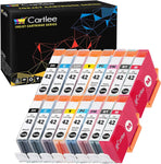 Cartlee Set of 16 Compatible High Yield Ink Cartridges Replacement for Canon CLI-42 PIXMA PRO-100 Pro100 100 100S CLI 42 (2 Black, 2 Cyan, 2 Magenta, 2 Yellow, 2 PC, 2 Photo M, 2 Gray, 2 Light Gray)