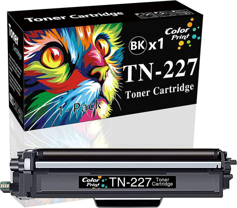 ColorPrint Compatible Toner Cartridge Replacement for Brother TN227 Black TN227BK TN-227 BK TN223 High Yield for MFC L3750CDW L3770CDW HL-L3210CW HL-L3230CDW HL L3270CDW L3290CDW Printer (1-Pack)