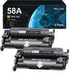 58A CF258A Toner Cartridges with Chip - Replacement for HP 58A CF258A 58X CF258X Toner Cartridge Compatible with Laserjet Pro MFP M428fdw M428fdn, M404n M404dn Printer Toner (2 Black)