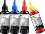 JUNCAI Ink Refill kit 4x100ml for Canon 250 251 270 271 225 226 1200 2200 PG245 CL246 PG240 CL241 Refillable Ink Cartridge CIS CISS System with 4 Syringes ( BK, C, M, Y)