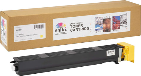 shiki Compatible Toner Cartridge for Konica Minolta bizhub C654/C754/C654e/C754e Yellow (TN711Y/A3VU230) 31,500 Pages (Yellow)