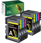 SG500 SG1000 Updated Chip Sublimation Ink A-B Series 1 Set SG500 SG1000 Cartridge Compatible for Sawgrass Virtuoso SG500 SG1000 Printer (A-B Series 8-Pack, 2 Black, 2 Cyan, 2 Magenta, 2 Yellow)