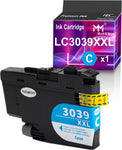 MM MUCH & MORE Compatible Color Ink Cartridge Replacement for Brother LC3039 LC-3039XXL LC3039C LC3039XXL (Cyan, High Yield) to use for MFC-J5845DW MFC-J5845DW XL MFC-J5945DW MFC-J6545DW XL Printers