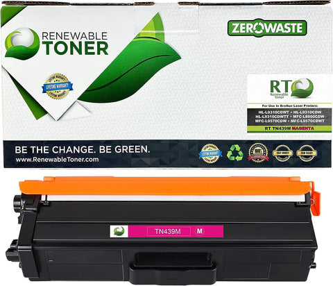 Renewable Toner TN-439M Compatible High Yield Replacement for Brother TN439 TN439M | for Use in HL-L9310CDWT HL-L9310CDW HL-L9310CDWTT MFC-L9570CDW MFC-L9570CDWT (Magenta)