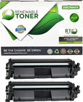 Renewable Toner Compatible MICR Toner Cartridge Replacement for HP CF294A 94A Laser Printers M118 M148 (Pack of 2)