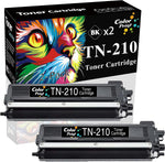 2-Pack ColorPrint Compatible TN210 Toner Cartridge Replacement for TN-210 TN-210BK TN210BK Work with HL-3075CW HL-3070CW HL-3040CN HL-3045CN MFC-9325CW MFC-9320CW MFC-9120CN Printer (Black)