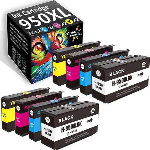 Colorprint Compatible Ink Cartridge Replacement for HP 950XL 951XL 950 XL 951 Work with OfficeJet Pro 251DW 276DW 271DW 8600 8100 8610 8620 8660 8630